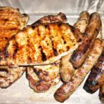 Bisteca de Porco Assada na Brasa