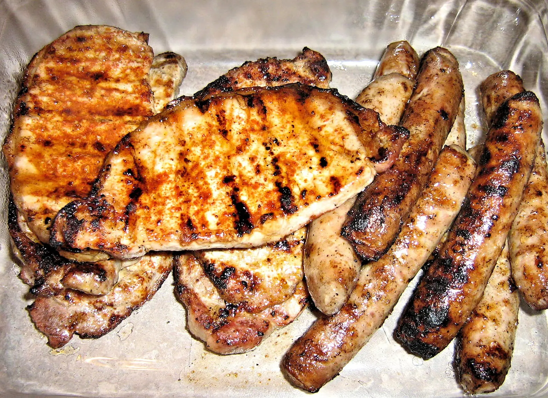 Bisteca de Porco Assada na Brasa
