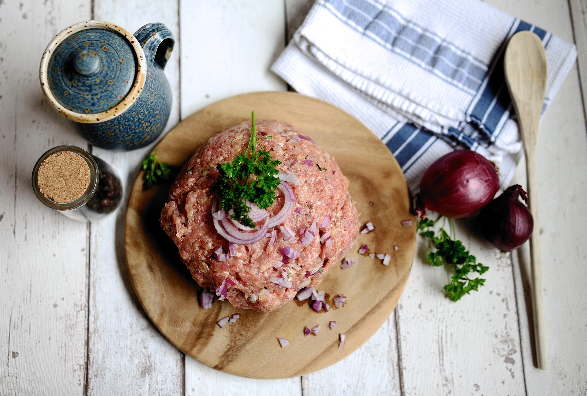Carne moída preparada para Kafta / Foto por pixabay