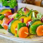 Vegetais Grelhados no Braseiro