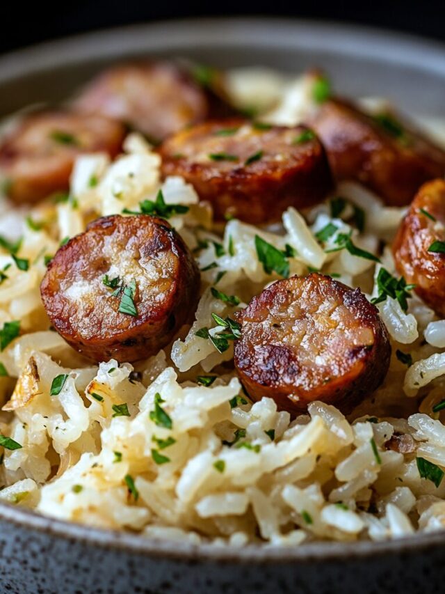 Arroz com Linguiça Toscana
