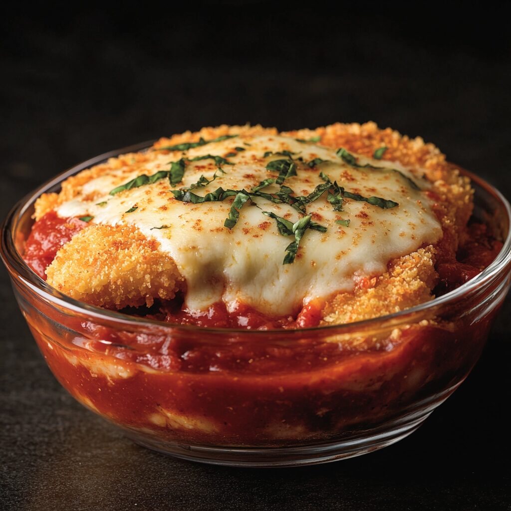 file de frango a parmegiana
