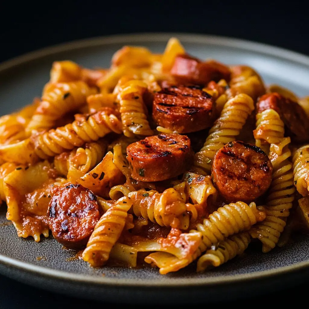 macarrão com linguiça toscana
