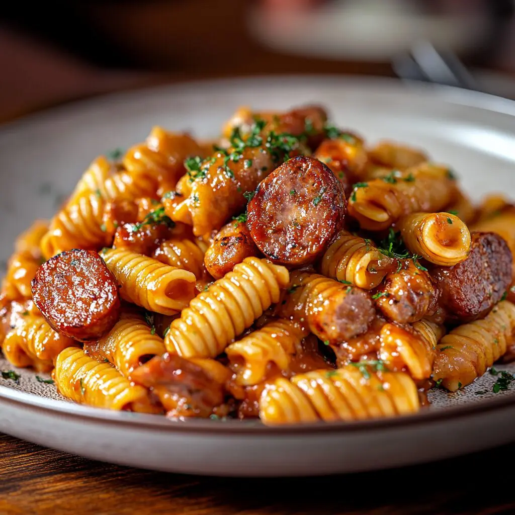 macarrão com linguiça toscana