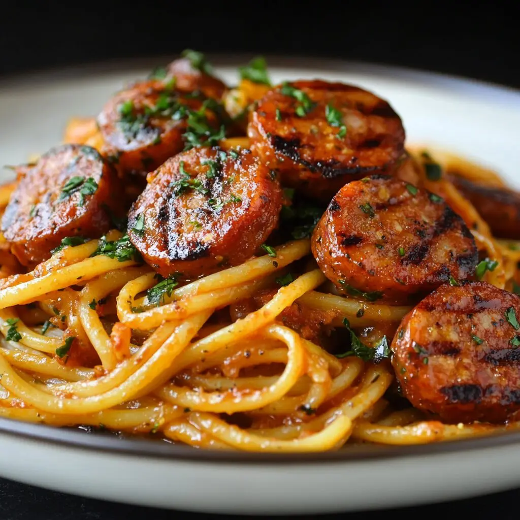 macarrão com linguiça toscana
