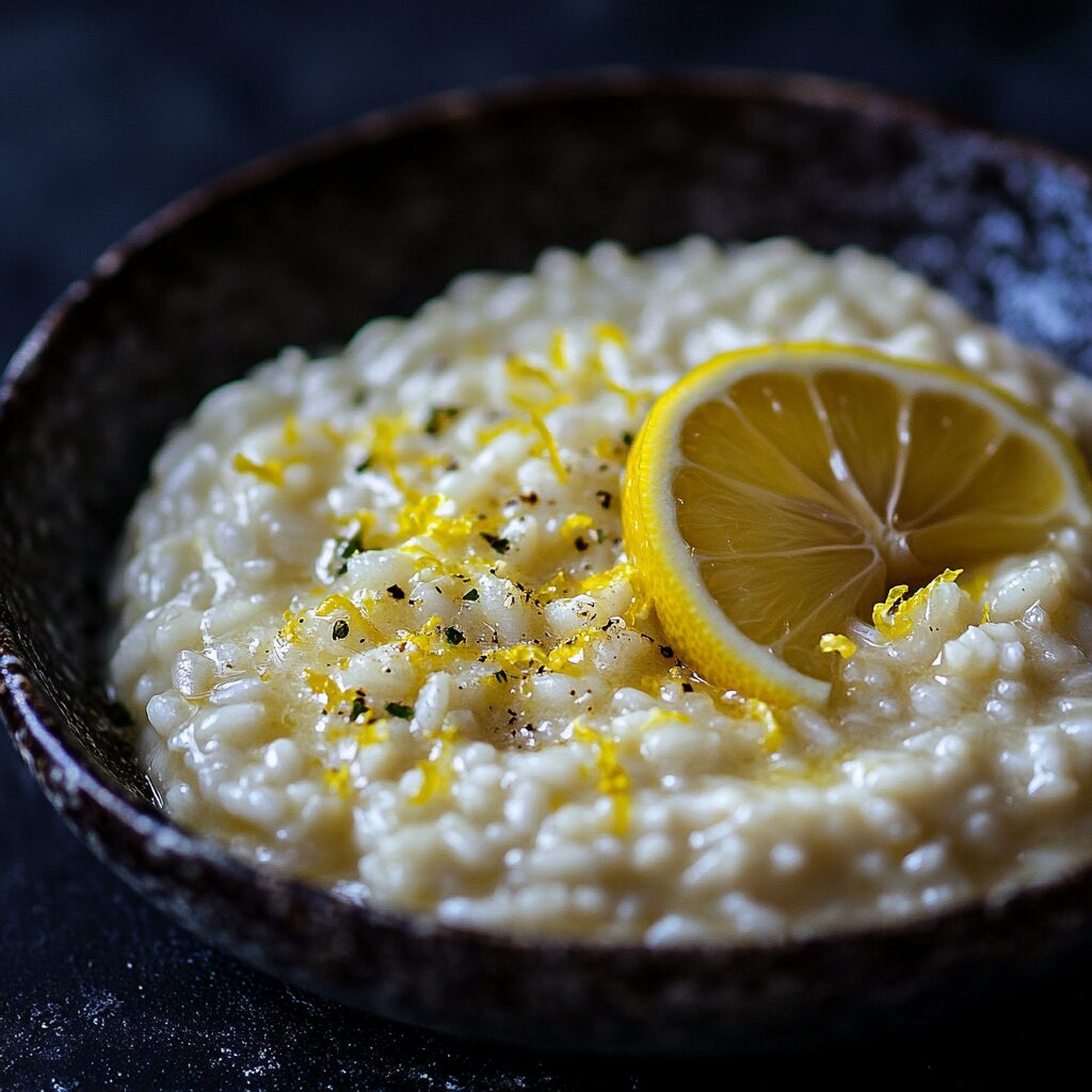 risoto de limão siciliano