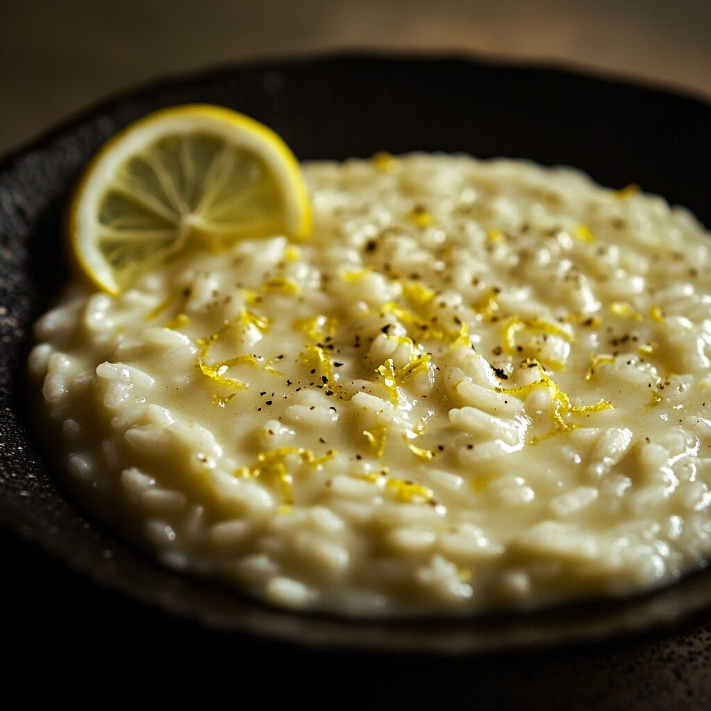 risoto de limão siciliano