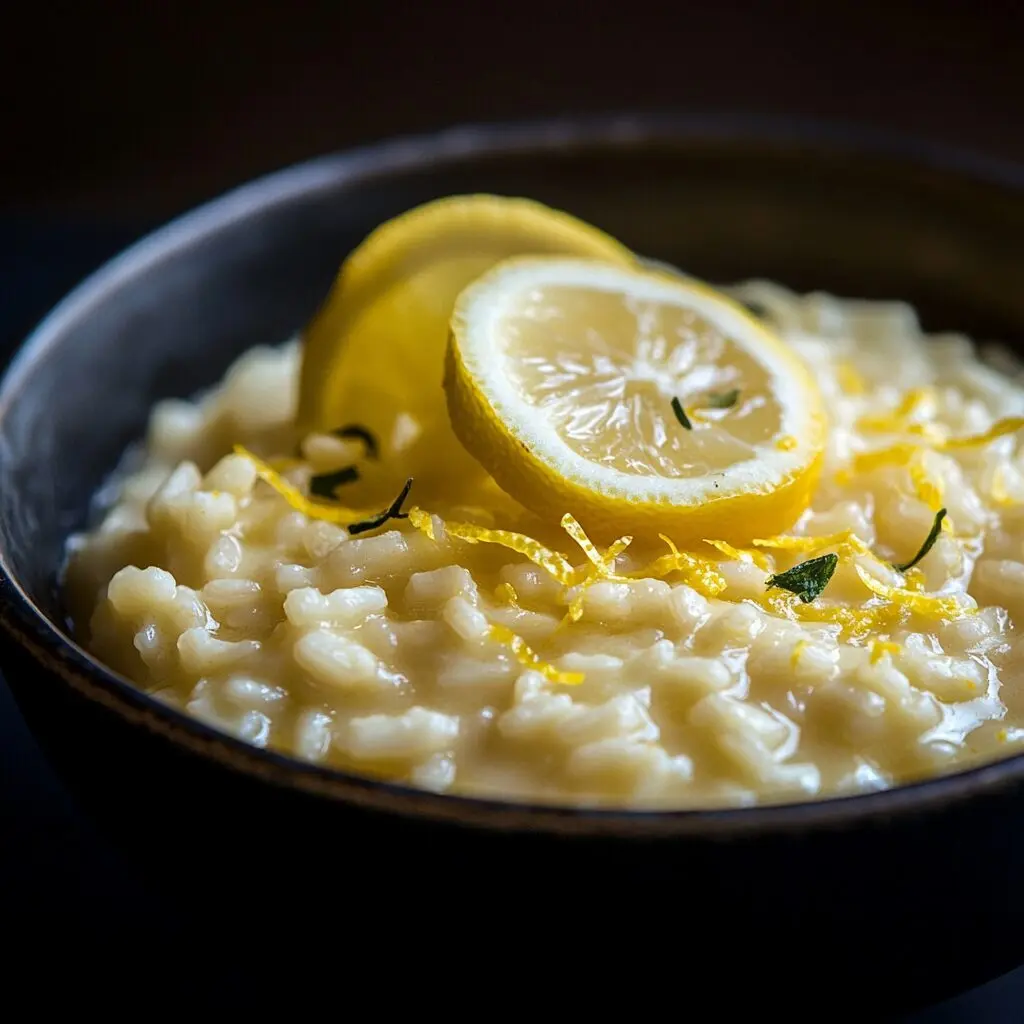 risoto de limão siciliano