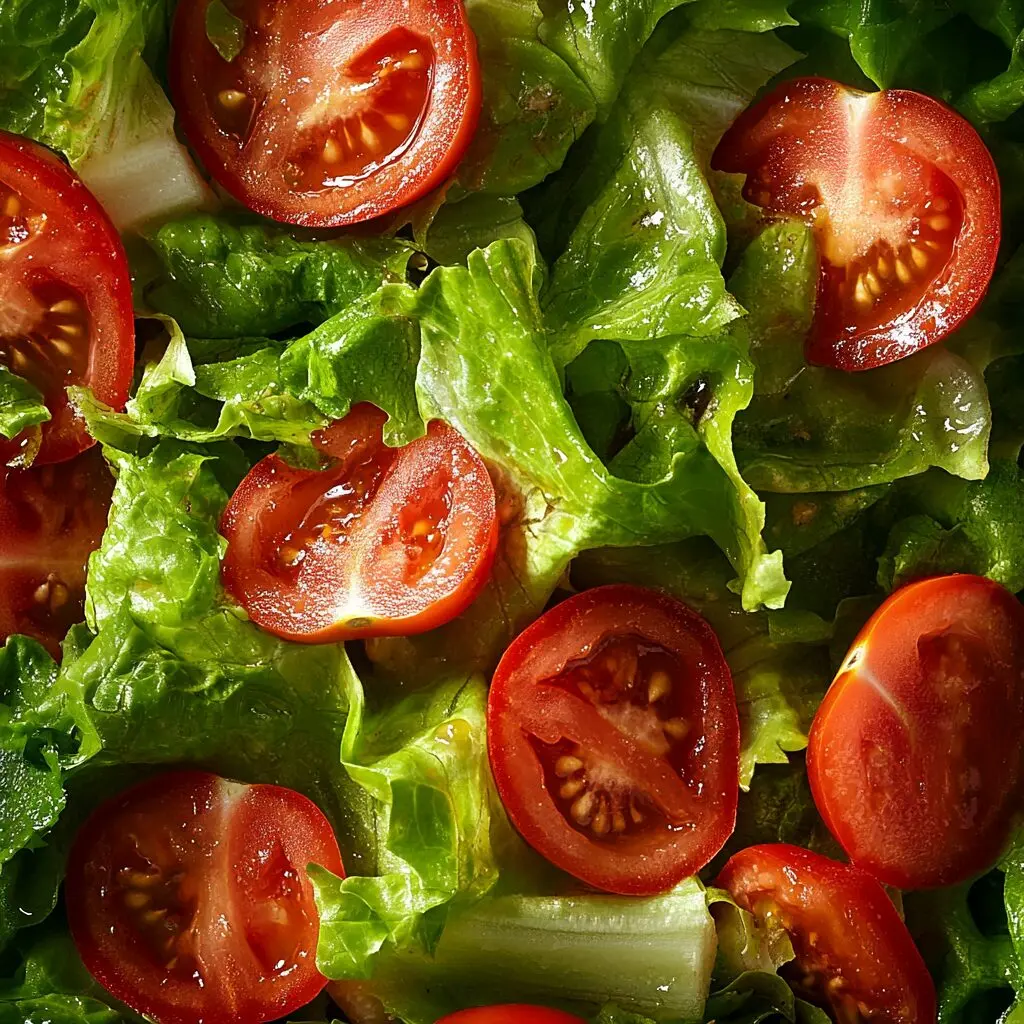 salada de alface e tomate