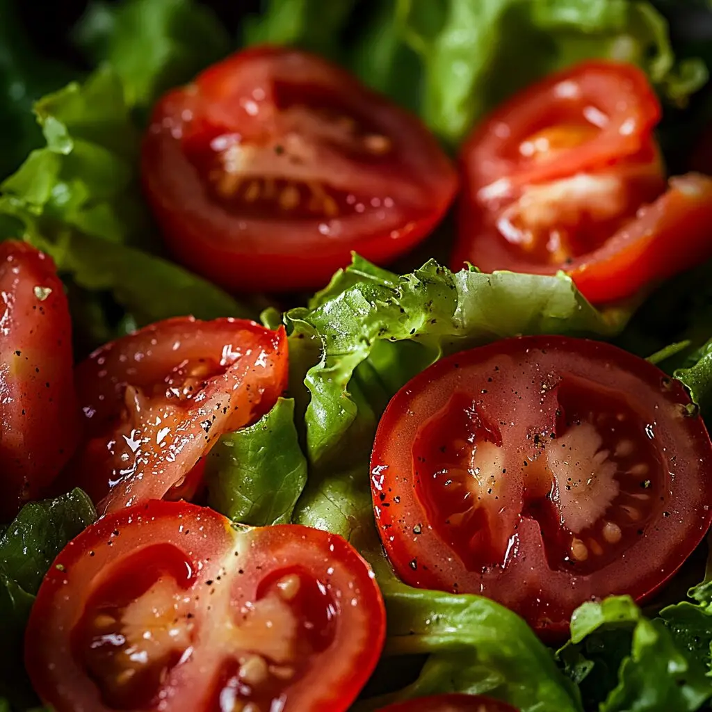 salada de alface e tomate