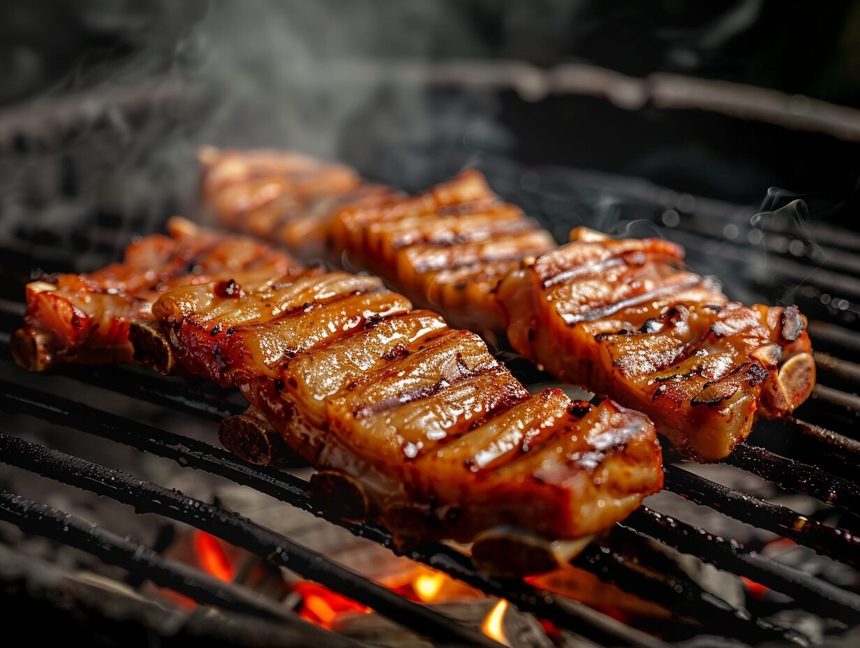 Panceta na Churrasqueira