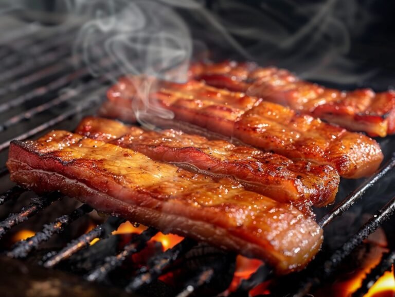 Panceta na Churrasqueira: Crocância e Sabor Defumado