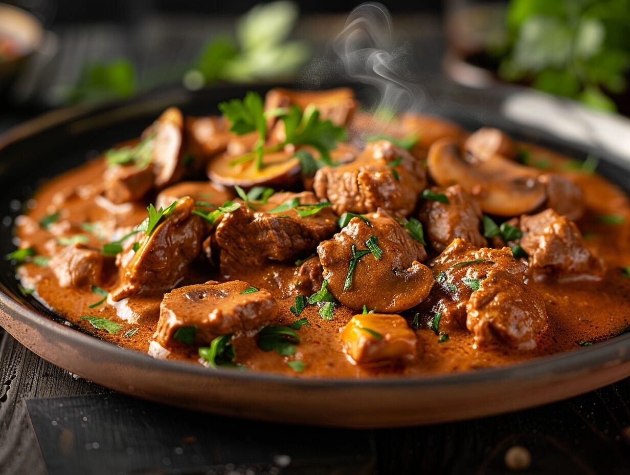 estrogonofe de carne