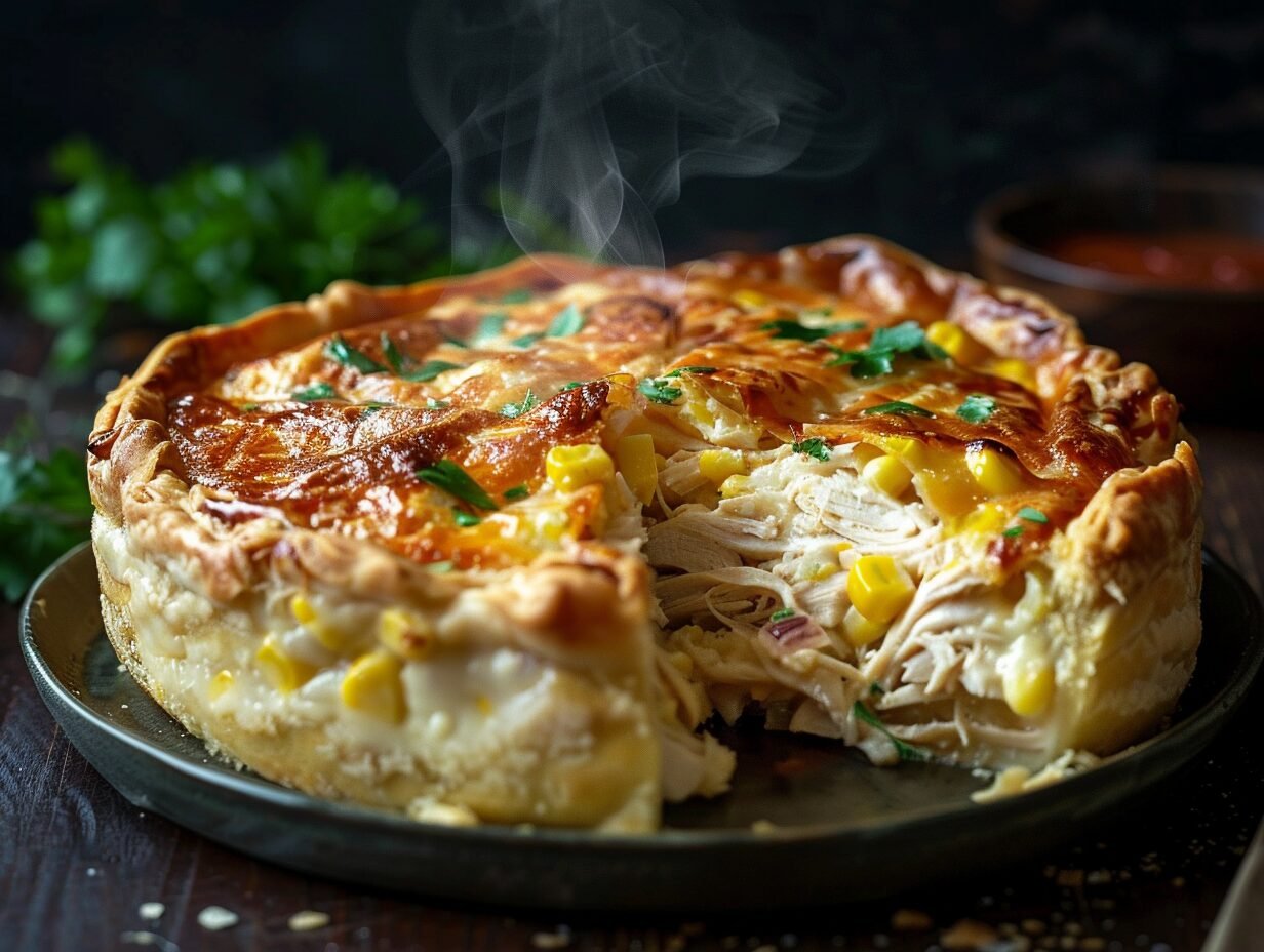 torta de frango de liquidificador
