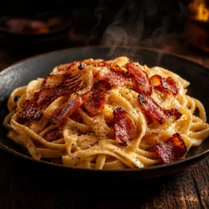 macarrão com bacon